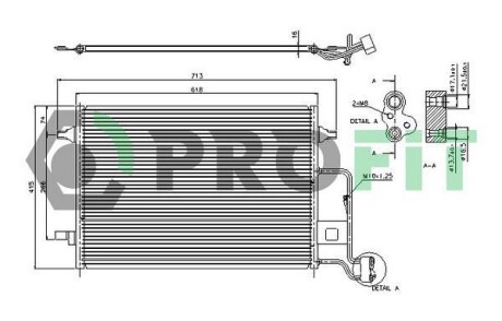 Конденсер кондиціонера PROFIT PR 9540C1