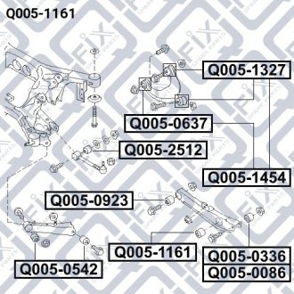 САЙЛЕНТБЛОК ЗАДНЕЙ ПОПЕРЕЧНОЙ ТЯГИ Q-fix Q0051161