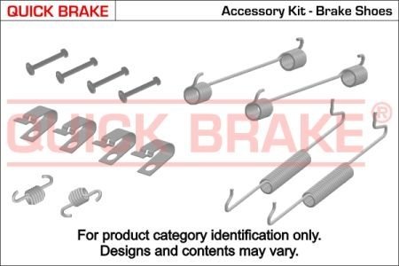 Монтажний набір барабанних колодок QUICK BRAKE 1050005