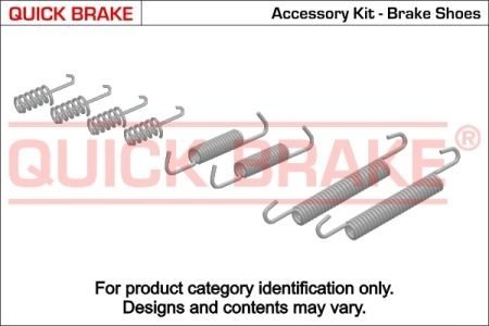 Комплект пружинок колодок стояночного гальма QUICK BRAKE 1050832