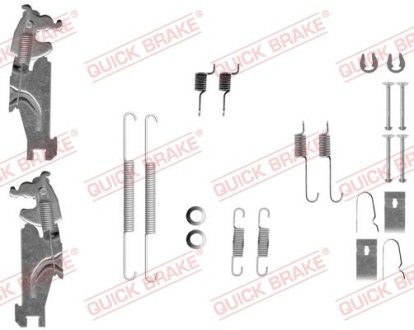 Комплектуючі гальмівних колодок KIA PICANTO 04- SUPERKIT QUICK BRAKE 1050847S