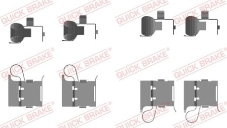 Монтажний компл.,гальм.колодки QUICK BRAKE 1090097