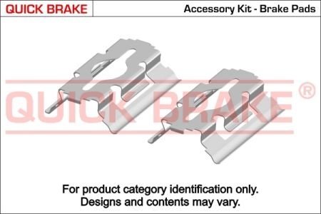 Монтажний набір дискових колодок QUICK BRAKE 1091041