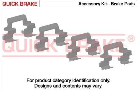 Монтажний компл.,гальм.колодки QUICK BRAKE 1091632