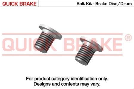 Болт, диск тормозного механизма QUICK BRAKE 11664K