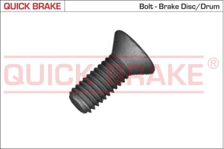 Монтажний болт гальмівного диску QUICK BRAKE 11676