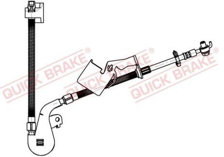 PRZEWOD HAMULC ELAST BRAKE HOSE W/BANJO BOLT SZT QUICK BRAKE 50703X