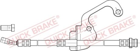 Тормозной шланг QUICK BRAKE 50838X