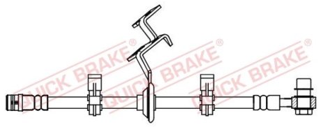 PRZEWOD HAMULC ELAST BRAKE HOSE W/BANJO BOLT SZT QUICK BRAKE 58834X