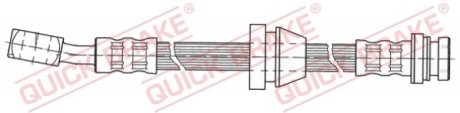 Тормозной шланг QUICK BRAKE 58919