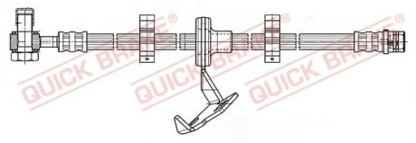 Тормозной шланг QUICK BRAKE 59987X