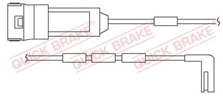 Сигнализатор, износ тормозных колодок QUICK BRAKE WS0124A