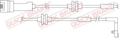 Сигнализатор, износ тормозных колодок QUICK BRAKE WS0157A