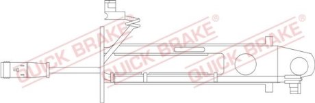 Датчик зносу гальмівних колодок(дискових) QUICK BRAKE WS0236A