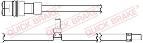 Датчик зносу,гальм.колодки QUICK BRAKE WS0349A