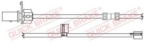 Датчик зносу,гальм.колодки QUICK BRAKE WS0394A