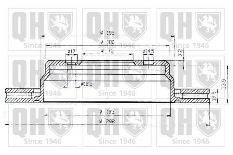 Тормозной диск QUINTON HAZELL BDC4677