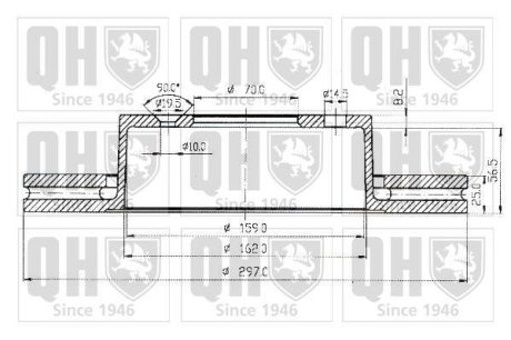 Тормозной диск QUINTON HAZELL BDC4804