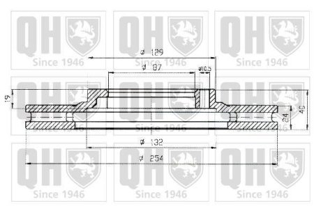 Тормозной диск QUINTON HAZELL BDC5167