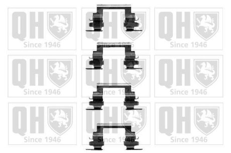 Комплектующие, колодки дискового тормоза QUINTON HAZELL BFK893 (фото 1)