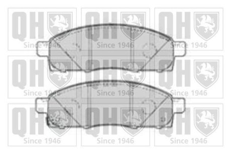 Комплект тормозных колодок, дисковый механизм QUINTON HAZELL BP1793