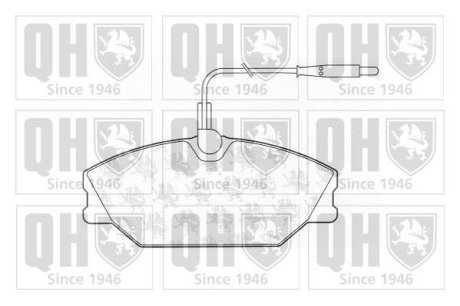 Комплект тормозных колодок, дисковый механизм QUINTON HAZELL BP605