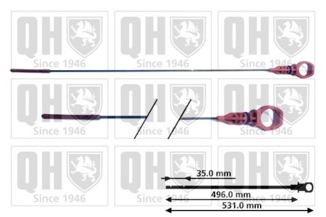 Щуп масляний QUINTON HAZELL QOD104 (фото 1)