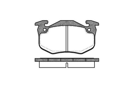 Колодки тормозные передние дисковые REMSA 0144.80