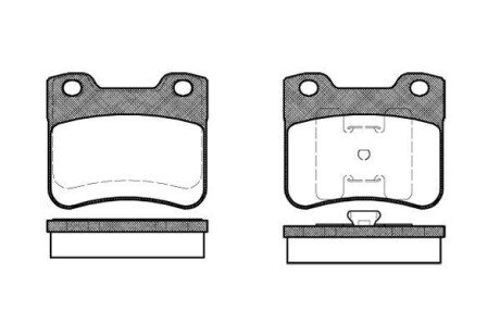 CITROEN гальмівні колодки передн. Saxo 96-04 REMSA 0247.10