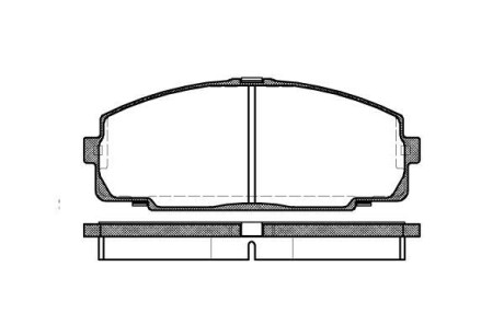 Комплект гальмівних колодок, дискове гальмо REMSA 0421.00