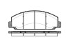 Комплект тормозных колодок, дисковый механизм REMSA 0764.00 (фото 1)