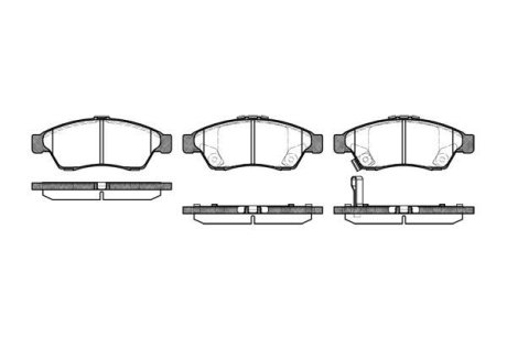 Гальмівні колодки дискові перед. Suzuki Liana 1.3/1.4D/1.6 02.07- REMSA 087501