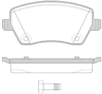 NISSAN гальмівні колодки передн. Micra, Note 03- RENAULT Clio, Kangoo 1.5DCI REMSA 0987.22