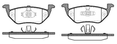 FORD гальмівні колодки задн. Maverick 01- REMSA 1125.00