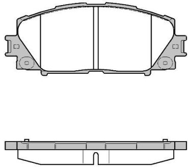 Гальмівні колодки диск. передні Toyota Prius 1.5/1.8 09- REMSA 122410