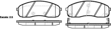 Колодки тормозные передние дисковые REMSA 124402