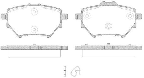 Колодка торм. CITROEN C4 1.6 2.0 2013-,PEUGEOT 308 II 1.2-2.0 2013- задн. REMSA 156200