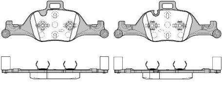 Колодки гальмівні (передні) BMW 5 (G30) 530/540i 16- (Teves) REMSA 174000