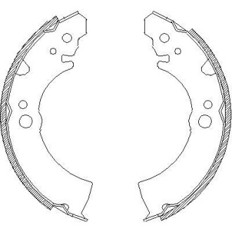 NISSAN Колодки гальмівні барабанні Sunny 82-90 REMSA 4066.00