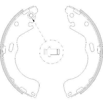 Колодки гальмівні барабанні REMSA 4210.00