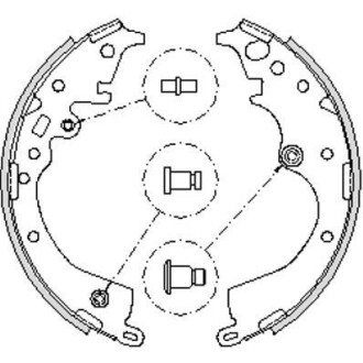 Комплект тормозных колодок REMSA 4239.00