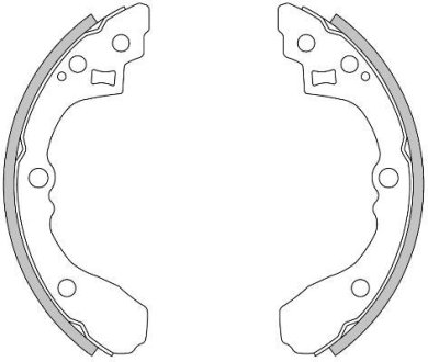 Колодки гальмівні барабанні REMSA 427500