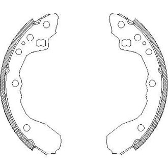 Гальмівні колодки (набір) REMSA 434400