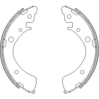 Гальмівні колодки (набір) REMSA 436700
