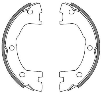 Комплект тормозных колодок, стояночная тормозная система REMSA 4640.00