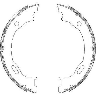 Комплект тормозных колодок, стояночная тормозная система REMSA 470701