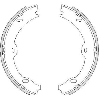 Гальмівні колодки ручного гальма REMSA 470800