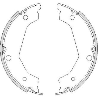 Гальмівні колодки ручного гальма REMSA 4732.00