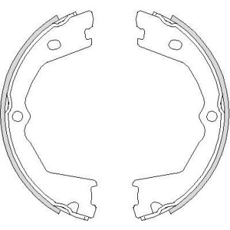 Комплект тормозных колодок, стояночная тормозная система REMSA 4733.00