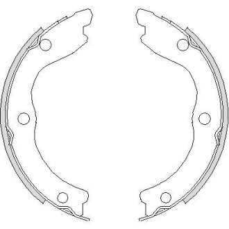 Комплект тормозных колодок, стояночная тормозная система REMSA 4736.00 (фото 1)